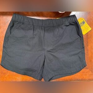 Carhartt Women's Black Elastic-Waist Athletic Shorts
